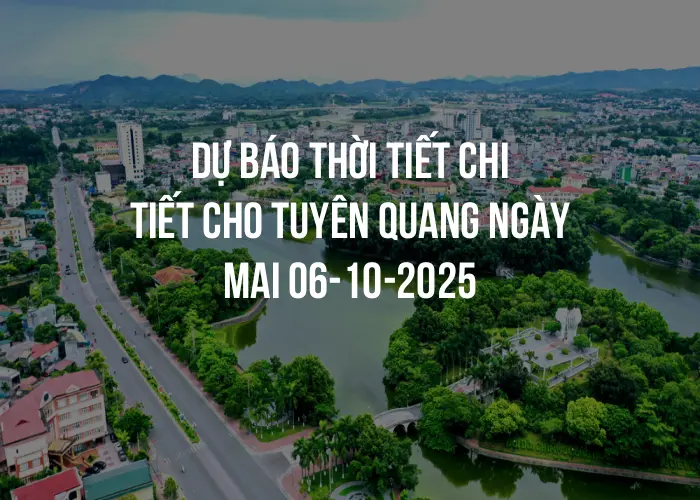 Dự báo thời tiết chi tiết cho Tuyên Quang ngày mai 06-10-2025
