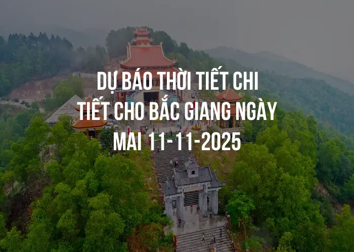 Dự báo thời tiết chi tiết cho Bắc Giang ngày mai 11-11-2025