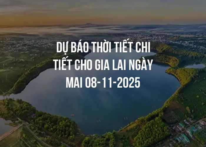 Dự báo thời tiết chi tiết cho Gia Lai ngày mai 08-11-2025