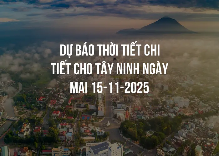 Dự báo thời tiết chi tiết cho Tây Ninh ngày mai 15-11-2025