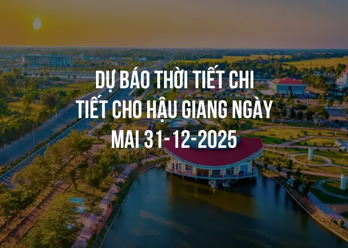 Dự báo thời tiết chi tiết cho Hậu Giang ngày mai 31-12-2025