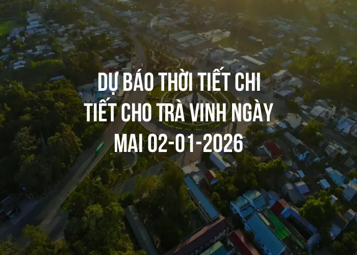 Dự báo thời tiết chi tiết cho Trà Vinh ngày mai 02-01-2026