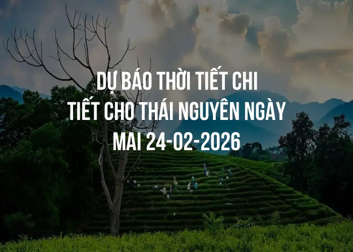 Dự báo thời tiết chi tiết cho Thái Nguyên ngày mai 24-02-2026