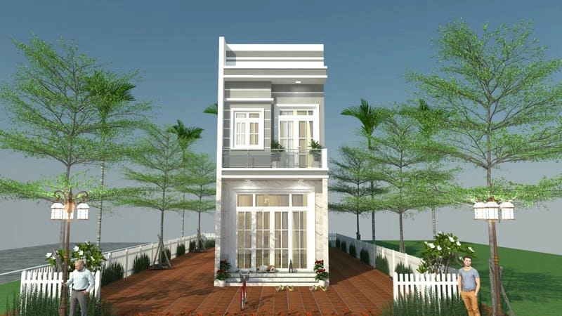 Khám phá mẫu nhà phố 2 tầng 7x15m ehome tiện nghi