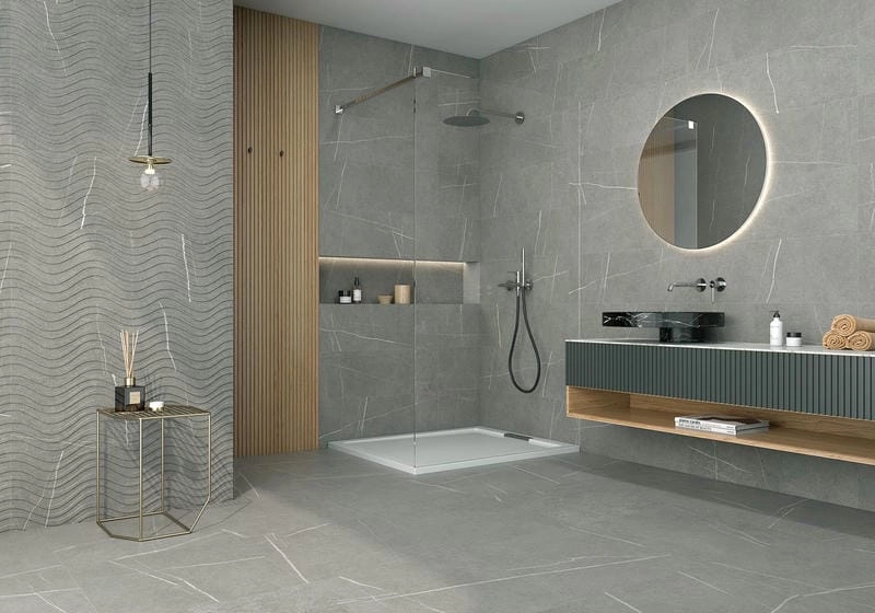 các mẫu gạch ốp tường nhà tắm đẹp nổi bật không gian sạch sẽ