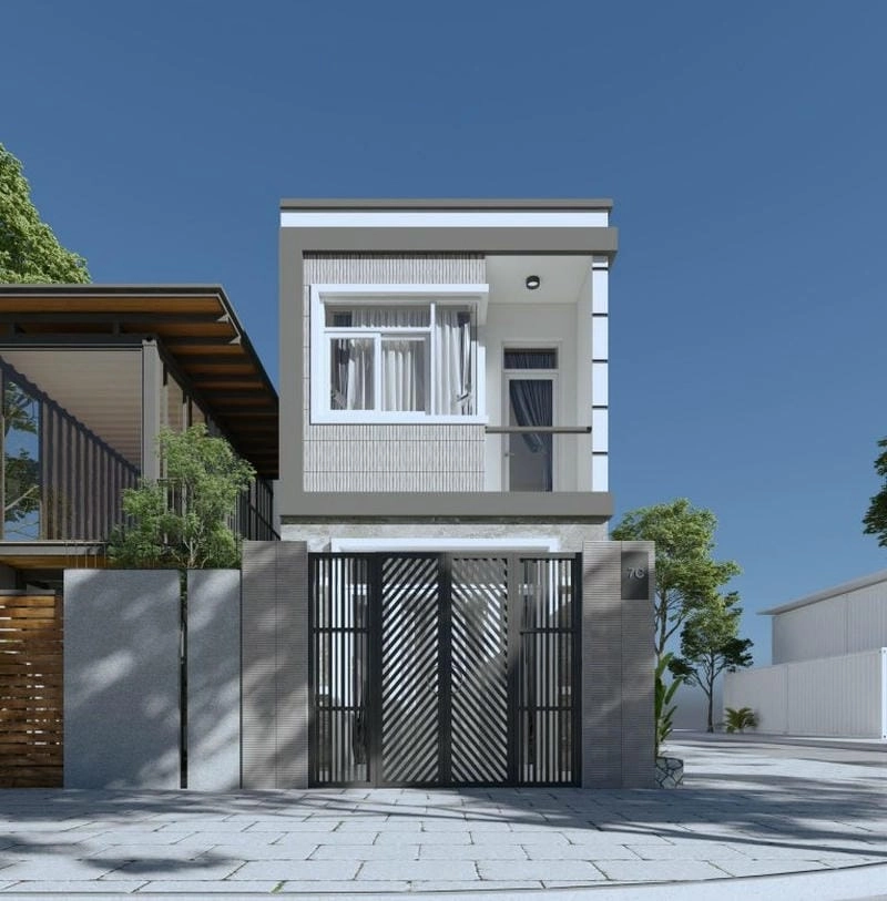 Khám phá mẫu nhà hộp 2 tầng thiết kế hiện đại