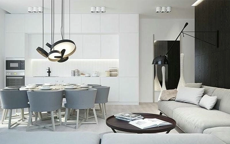 màu sơn nhà trắng xám gam màu trung tính dễ ứng dụng