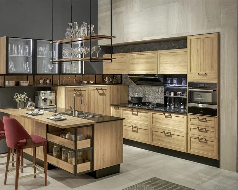 các mẫu kệ nhà bếp đa dạng chất liệu phù hợp mọi phong cách