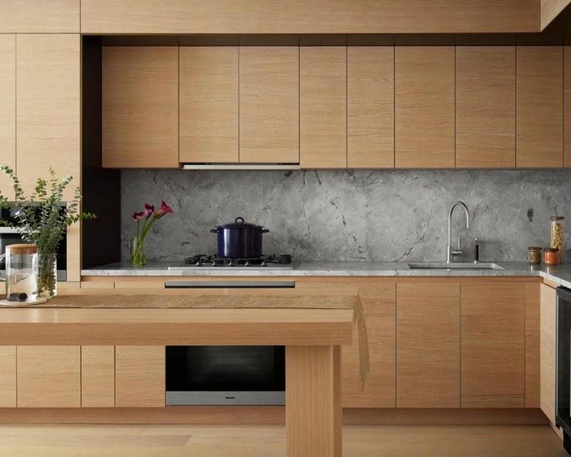 mẫu kệ bếp đẹp không gian sống thêm gọn gàng hiện đại