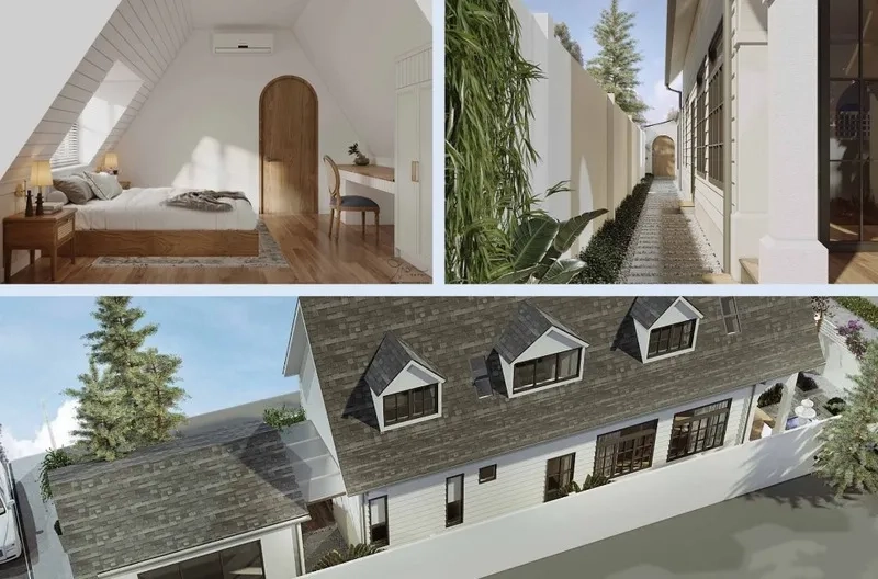 Khám phá những mẫu nhà mái thái 2 tầng đẹp độc đáo