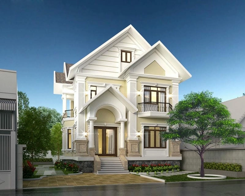 mẫu nhà biệt thự nhỏ đẹp thiết kế hiện đại ấm cúng