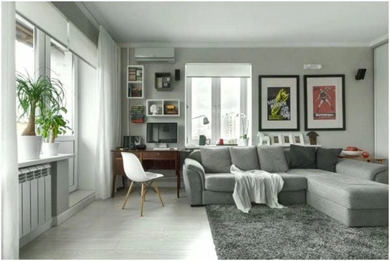 phối màu sơn nhà trắng xám tạo chiều sâu cho không gian sống