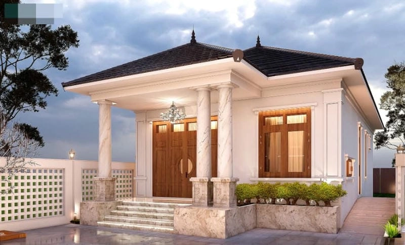 mẫu biệt thự nhà vườn sang trọng kết hợp thiên nhiên xanh