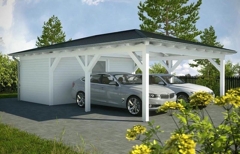 Thiết kế mẫu nhà để xe ô tô đẹp đơn giản và tinh tế