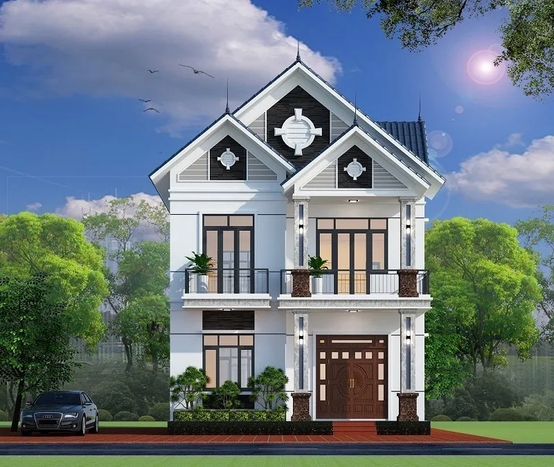 Xem ngay các mẫu nhà mái thái đẹp nhất mái thái 2 tầng