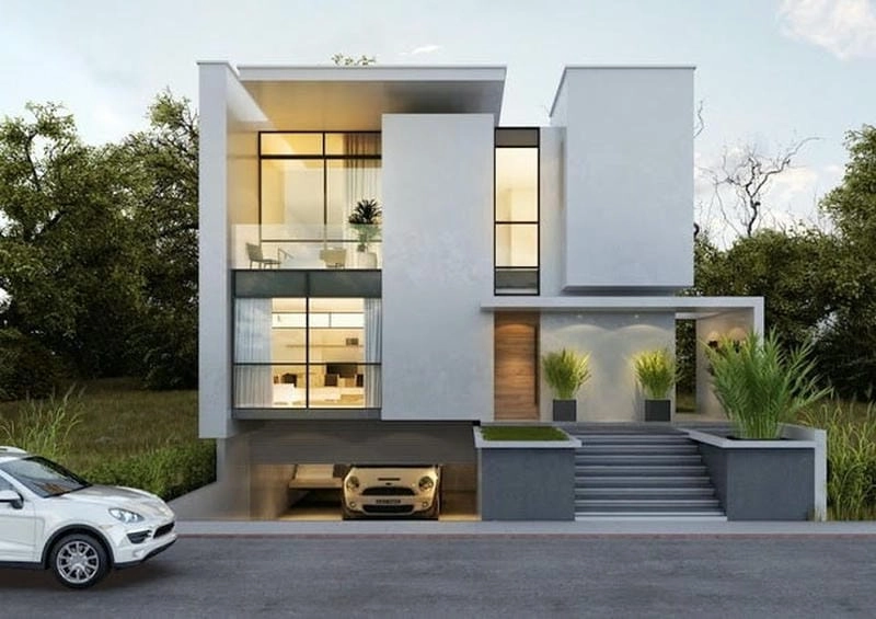 mẫu thiết kế nhà biệt thự đẹp không gian sống hiện đại