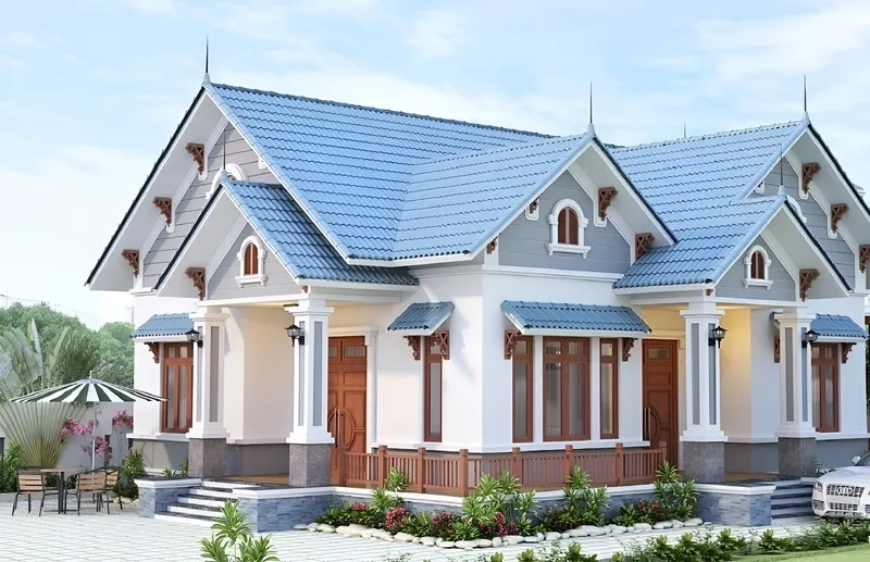 Khám phá mẫu nhà mái thái 100m2 thiết kế mái thái 2 tầng