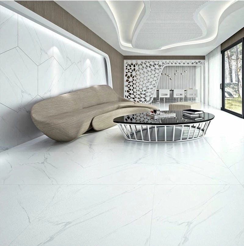 Tham khảo gạch lát nền nhà màu sáng tôn không gian rộng thoáng