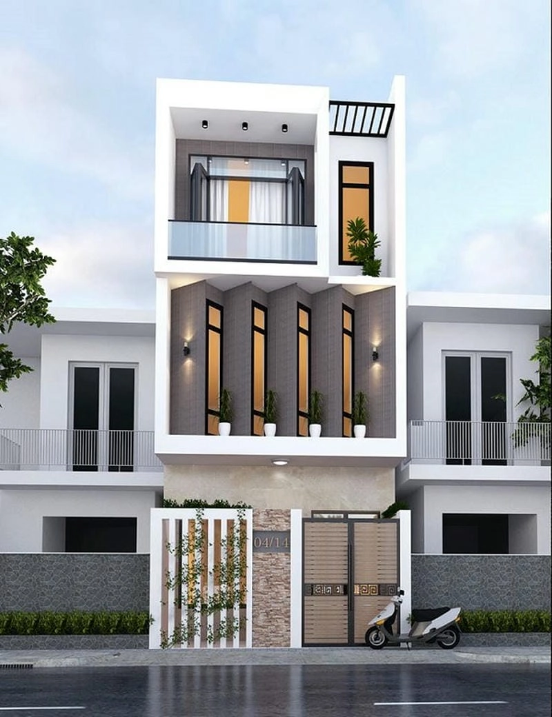 Khám phá mẫu nhà phố mặt tiền 4-5m 4x16m