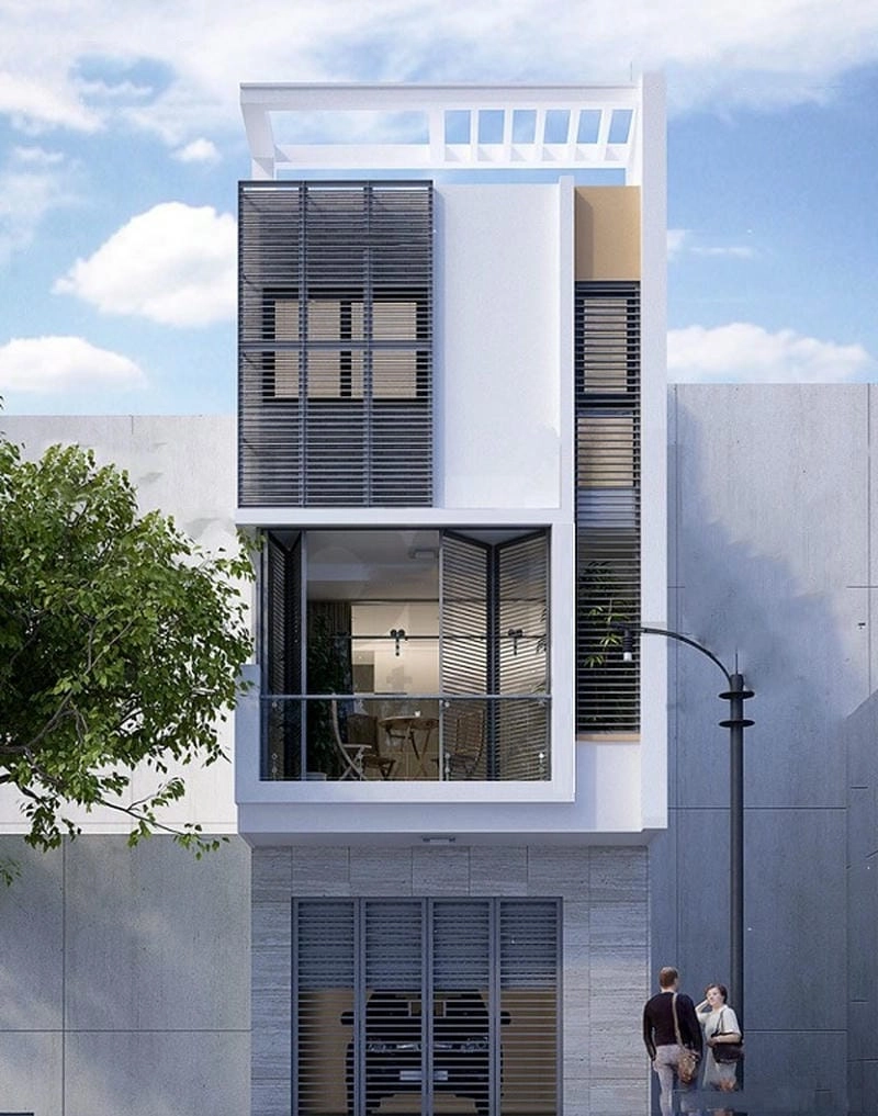 Tham khảo mẫu nhà phố mặt tiền 4-5m 4x13