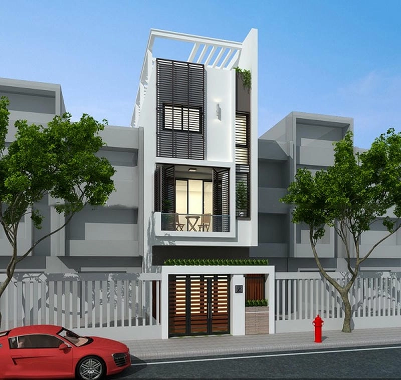 Gợi ý mẫu nhà phố mặt tiền 4-5m 4x11m