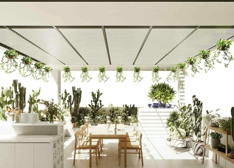 Ý tưởng đẹp từ mẫu sân thượng nhà ống đẹp