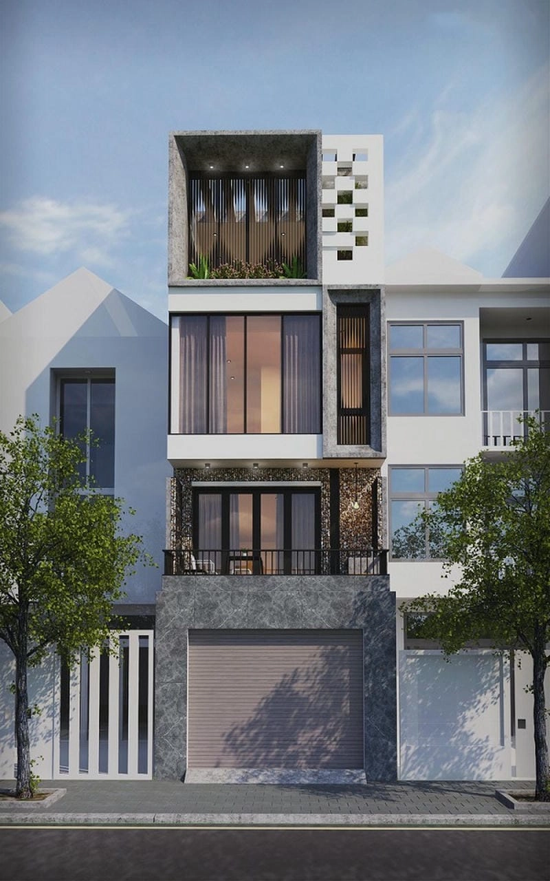 Xem ngay mẫu nhà phố mặt tiền 4-5m 4x17m