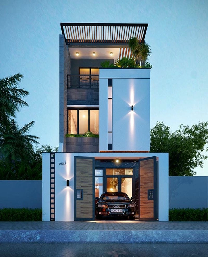 Khám phá mẫu nhà phố mặt tiền 4-5m thiết kế 5m