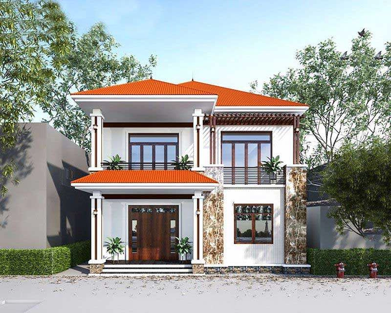 Khám phá mẫu nhà mái nhật 2 tầng chữ l sang trọng tiện nghi