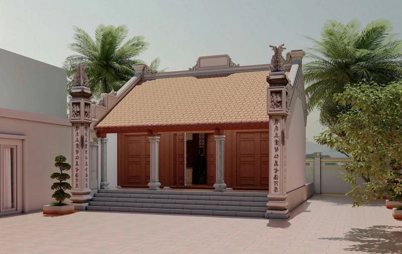 mẫu cửa nhà thờ họ đẹp tạo điểm nhấn ấn tượng