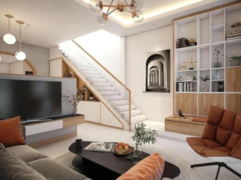 Tối ưu không gian với cách bố trí phòng khách nhà cấp 4