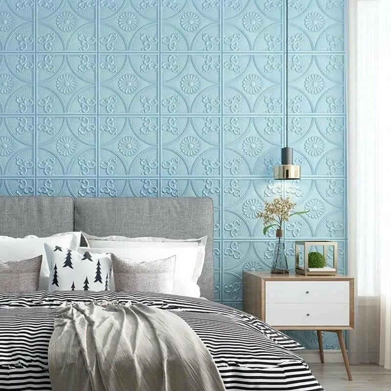 Tổng hợp mẫu dán xốp tường phòng ngủ đẹp tiện lợi