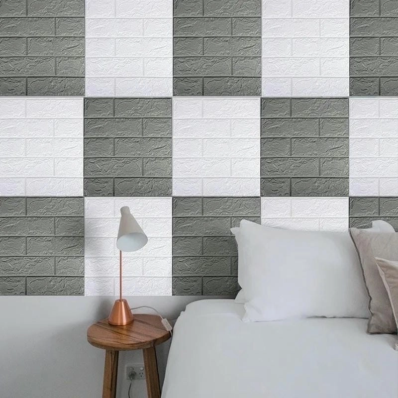 Gợi ý trang trí phòng ngủ xốp dán tường nhẹ nhàng thư giãn