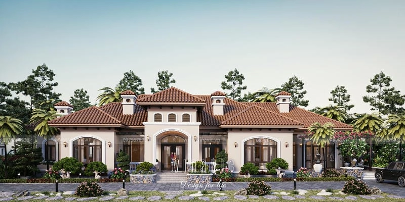 nhà tầng phong cách địa trung hải tinh tế trong từng đường nét