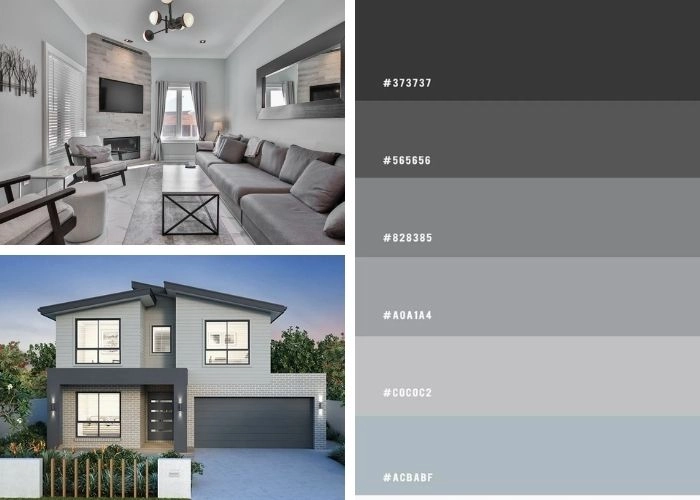 Mẫu sơn nhà màu xám - Vẻ đẹp tinh tế, hiện đại vượt thời gian