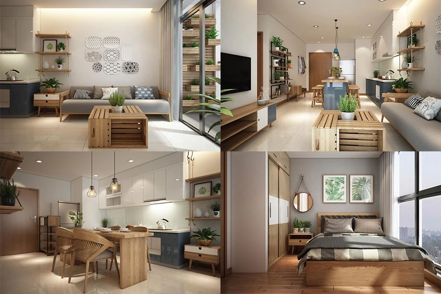 Gợi ý thiết kế nội thất chung cư nhỏ tiện nghi và sang trọng