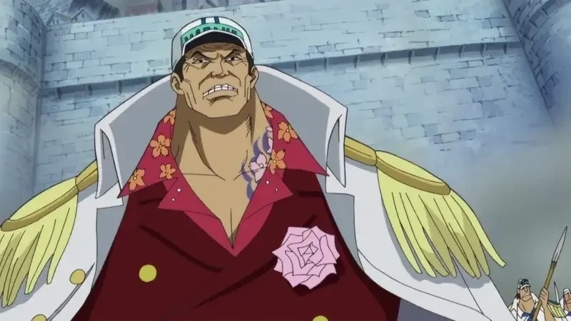 Sakazuki Akainu là tên thật của đô đốc mạnh mẽ và đáng sợ nhất