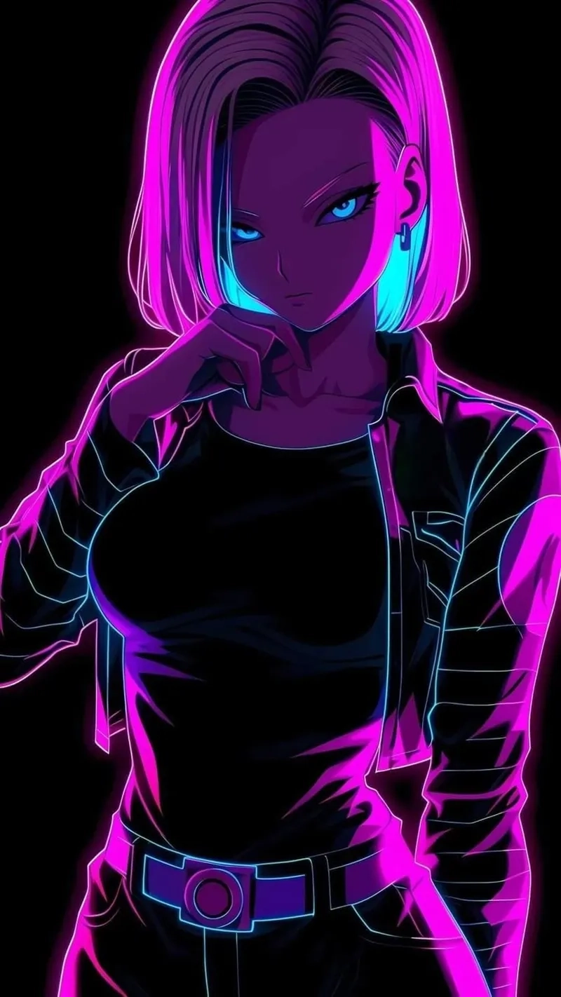 Mái tóc dài quyến rũ của Android 18 long hair