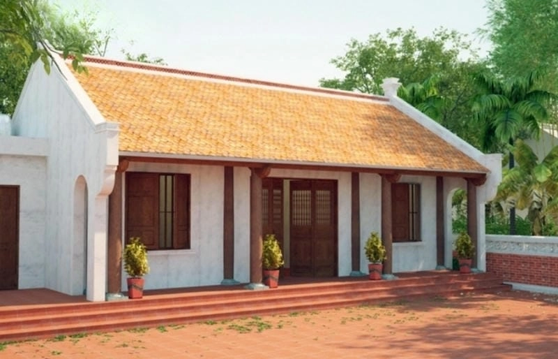 Ý tưởng mẫu nhà 3 gian ở nông thôn gần gũi ấm cúng