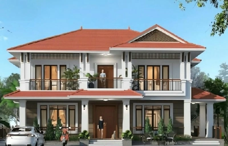 Ý tưởng mẫu nhà 3 gian 2 tầng đẹp tiện nghi hiện đại