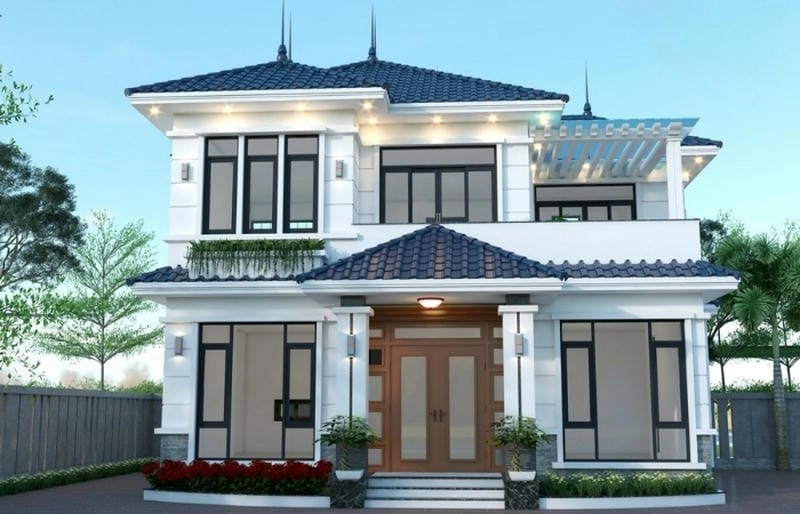 Tham khảo mẫu nhà 3 gian 2 tầng đẳng cấp nổi bật