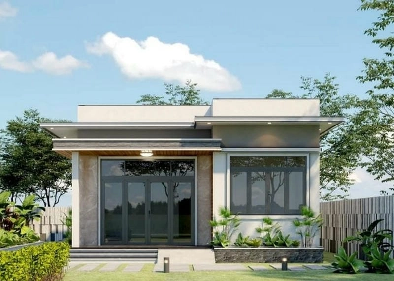 các mẫu nhà ngang 1 tầng ý tưởng xây dựng hiện đại