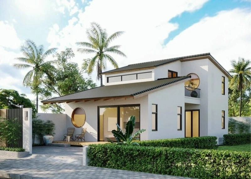 7x12m mẫu nhà ngang 7m 1 tầng thiết kế gọn gàng ấm cúng