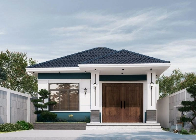 mẫu nhà ngang 6m dài 20m bố trí phòng thông minh