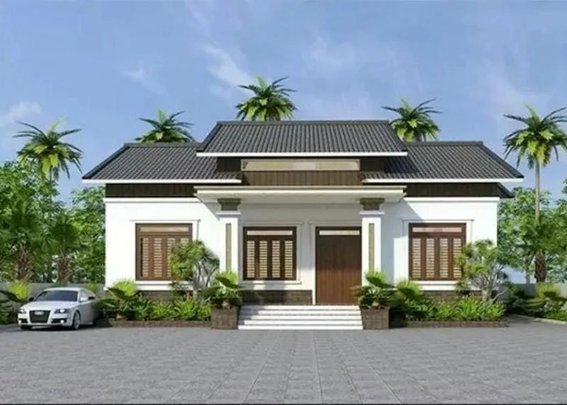 mẫu nhà ngang 8m dài 10m thiết kế hiện đại tiết kiệm