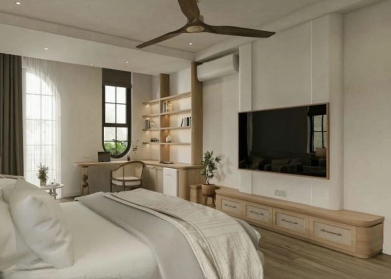 Tối giản ấn tượng với phong cách scandinavian phòng ngủ