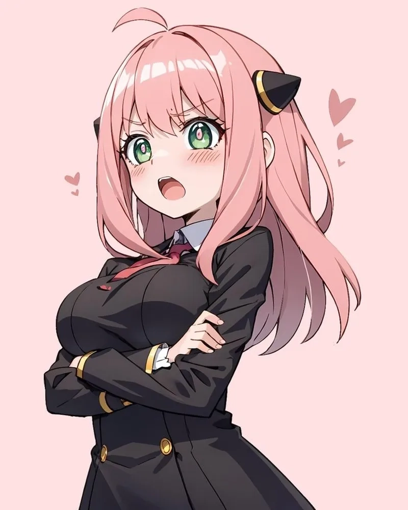 Bức ảnh gia đình Anya anime ấm áp cảm động