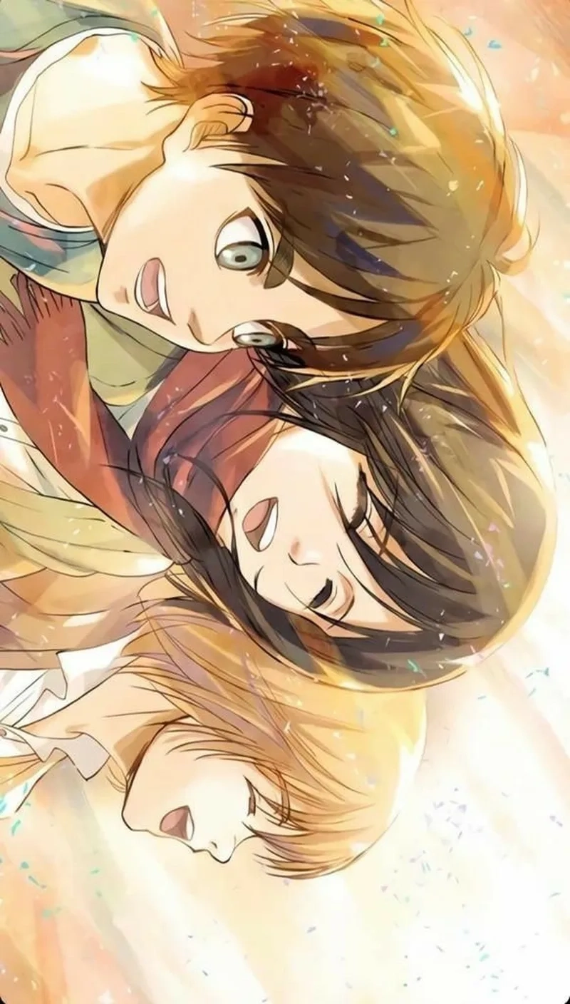 Armin eren mikasa luôn sát cánh cùng nhau trong mọi cuộc chiến
