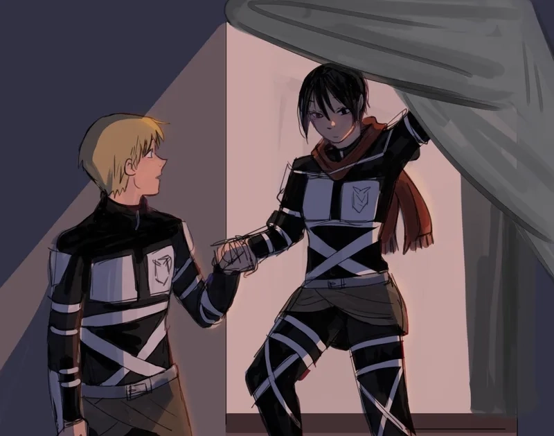 Armin eren mikasa luôn sát cánh cùng nhau trong mọi cuộc chiến