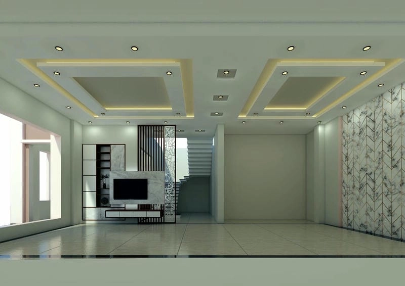 các mẫu trần nhà thạch cao đa dạng kiểu dáng sang